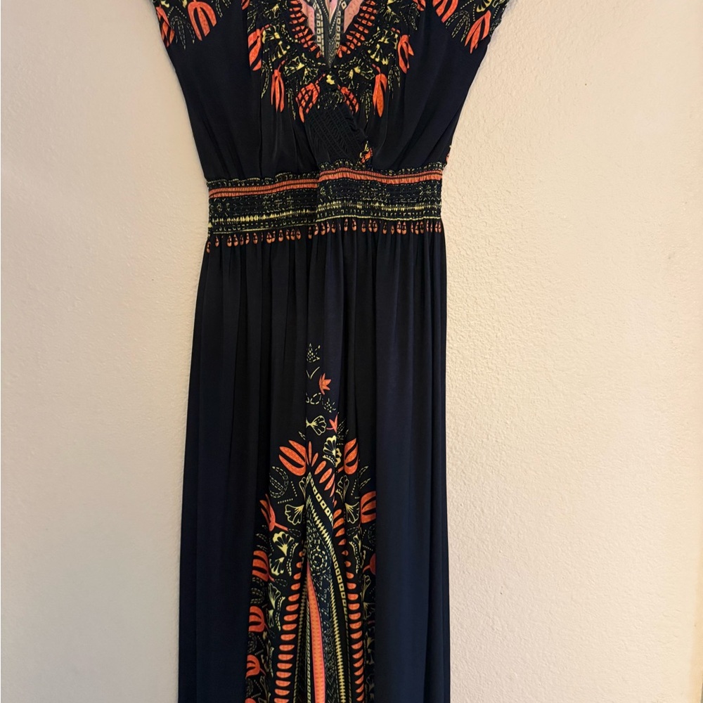 Celestial bohemian black long dress